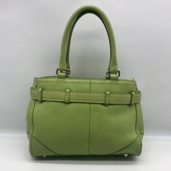 Coach Vintage Light Green Leather Hampton Satchel Bag F-10688 - Picture 2 of 12